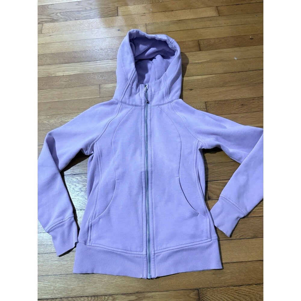 Lululemon Size 4 Scuba Hoodie Full Zip Lavender Purple - Picture 2 of 7